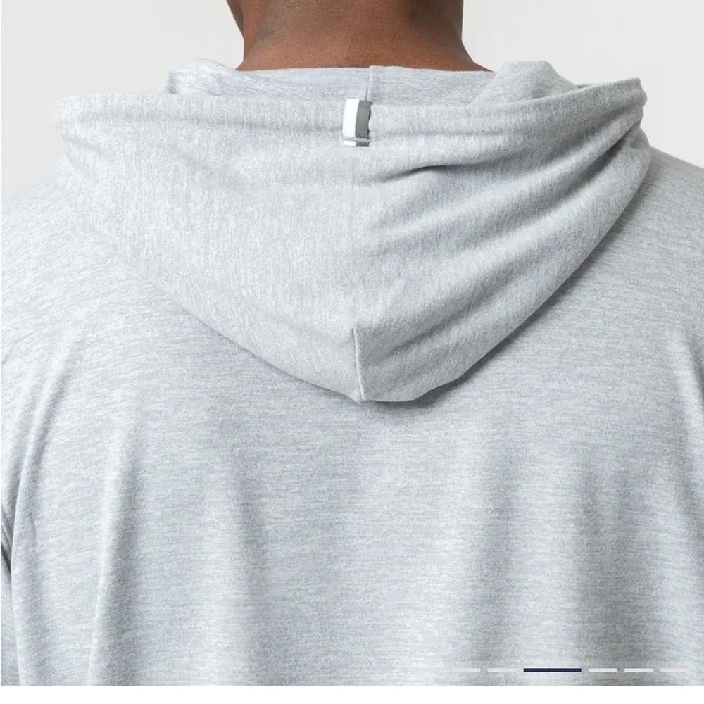 Rhoback Teal Blue Men's S Hesi Performance Hoodie - Picture 6 of 11